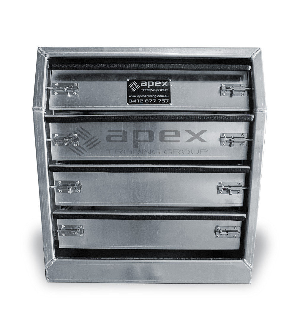 BRAND NEW ALUMINIUM PLATE TOOL BOX TOOLBOX DRAWERS UTE TRUCK CAR