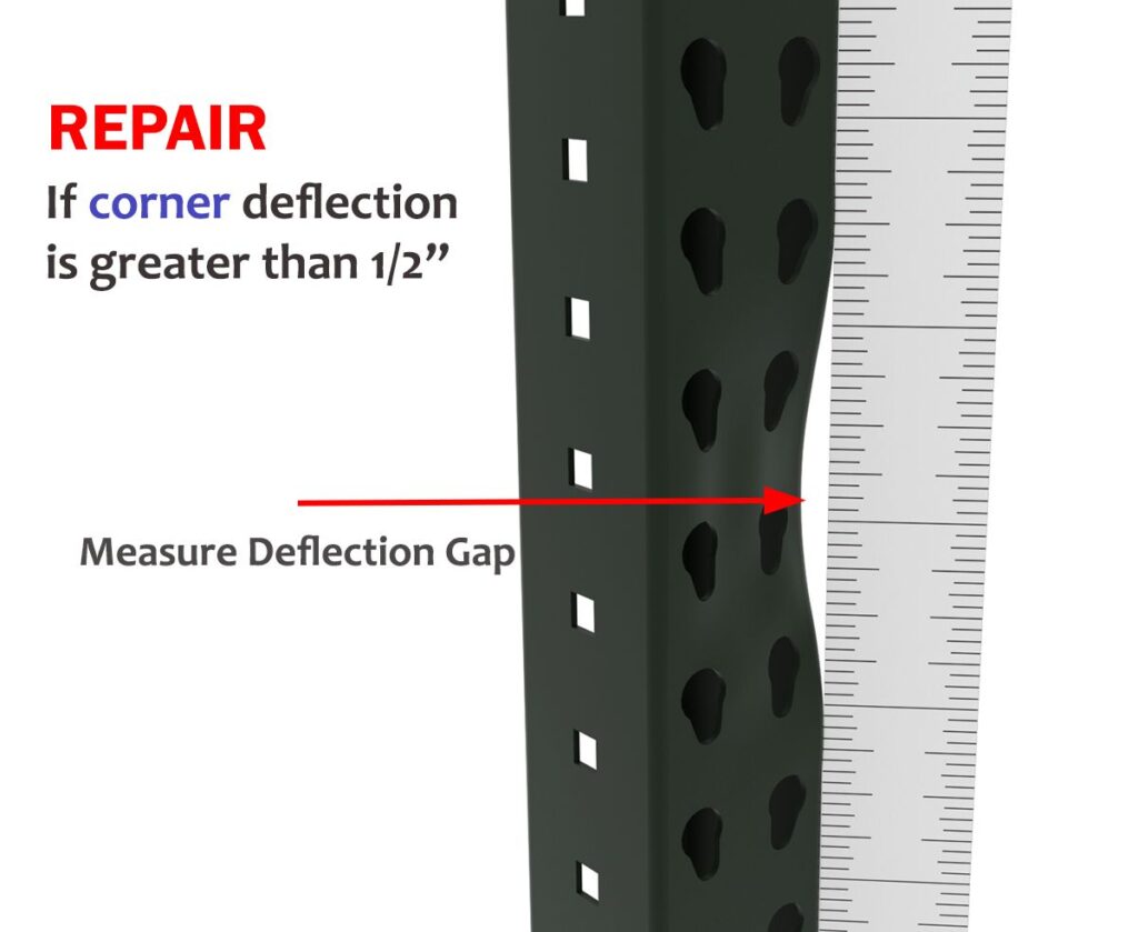 Pallet Rack Deflection Rack Damage Repair & Inspection Tips