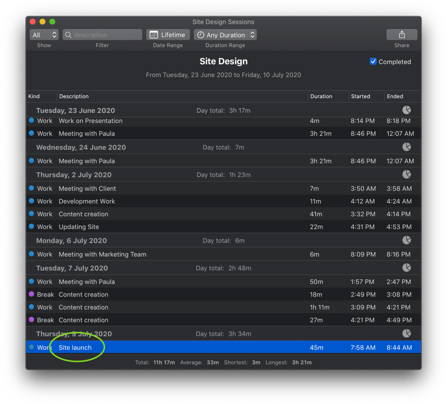 Time Tracking Pro for Mac Apimac