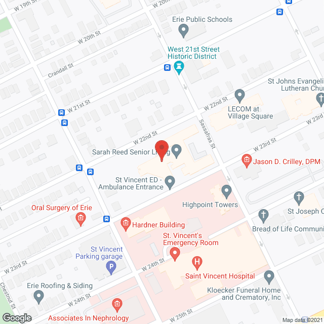 Sarah A Reed Retirement Ctr Independent Living Erie, PA 16502