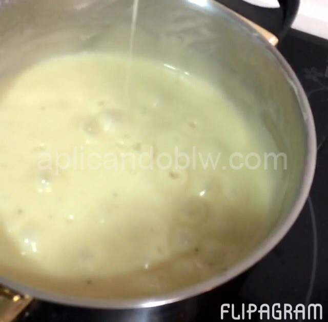 Receta de salsa bechamel sin leche Aplicando BLW
