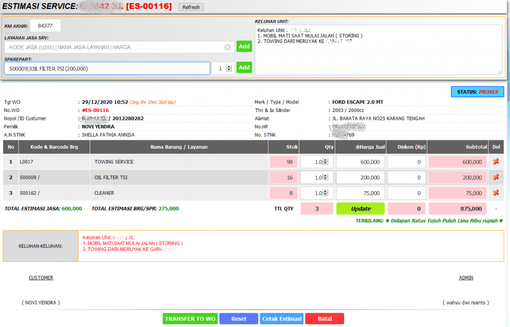 Aplikasi Bengkel Mobil Online v2.5.5