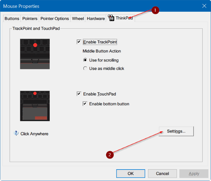 Cara Reset Pengaturan TouchPad (Mouse) di Windows 10