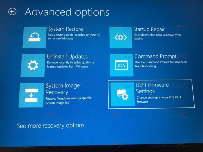 4 Cara Membuka Pengaturan BIOS & UEFI di Windows 10