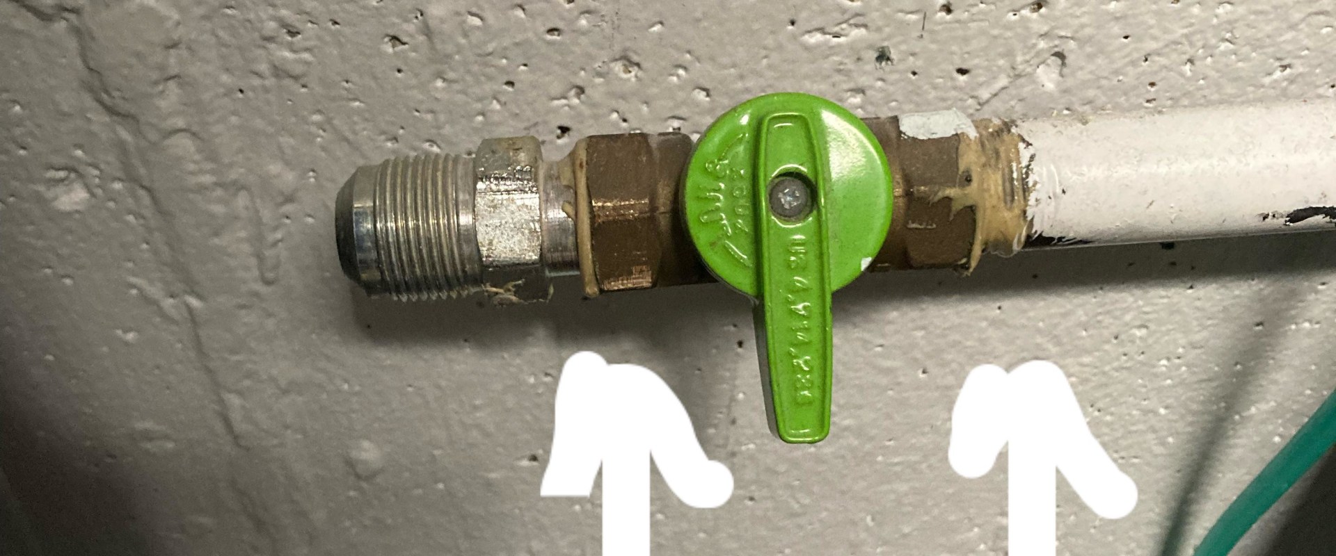 How does natural gas enter the house?