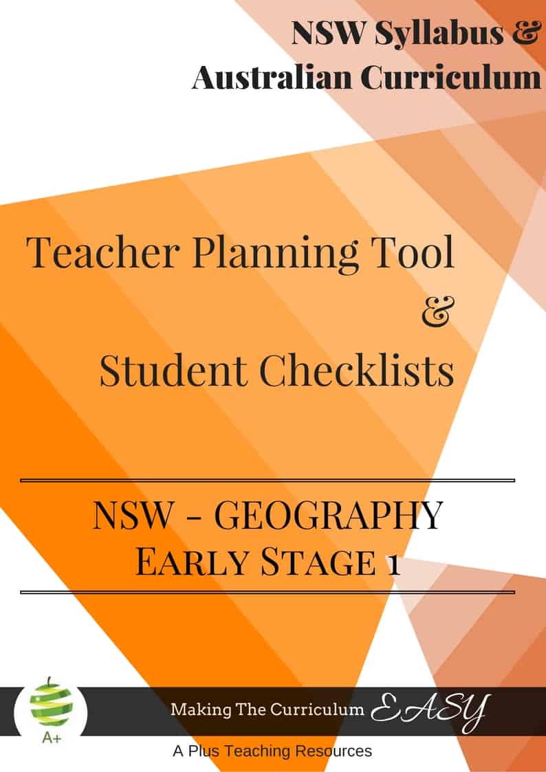 NSW Early Stage 1 Editable Checklists A Plus Teaching Resources