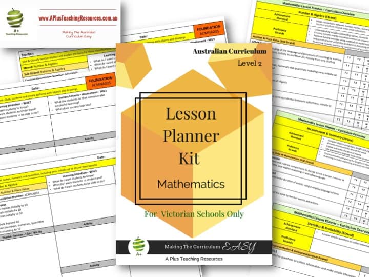 Victorian Curriculum Lesson Planner Level 2 Maths A