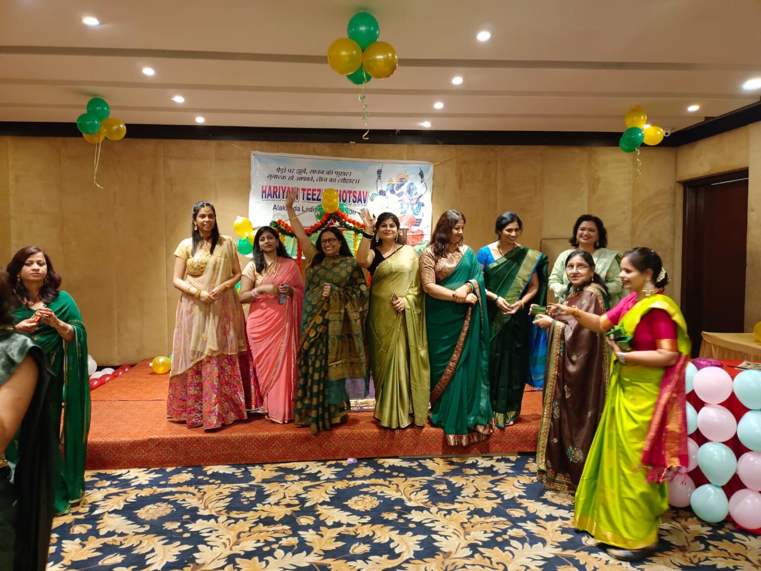 Teej celebration at Alaknanda Apartment Gomti Nagar Apna Lucknow