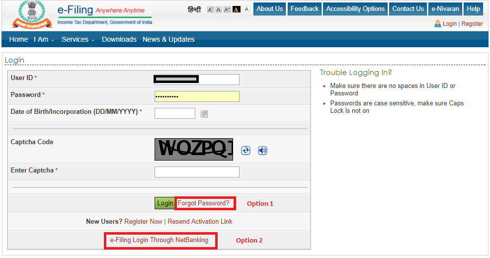 5 Ways to Reset Tax efiling Password