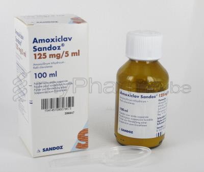 Apotheek Dansaert 1000 Brussel : Home > Zoek Op Actief Bestanddeel - A - Amoxicilline (+ Clavulaanzuur) - Amoxiclav Sandoz 125Mg/5Ml 100 Ml Susp