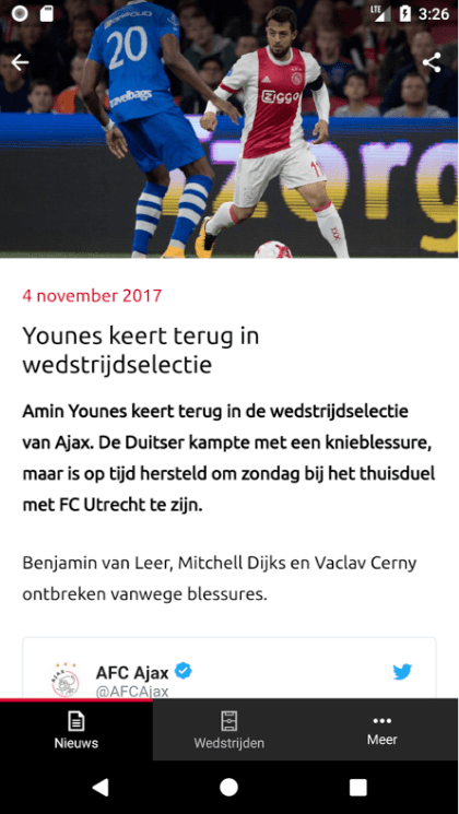 Ajax Mobile – App.nl