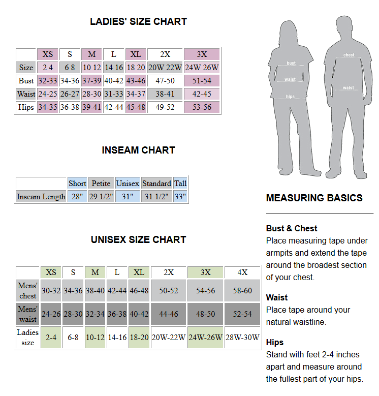 Sizing Apparel Pro Health Care Wear