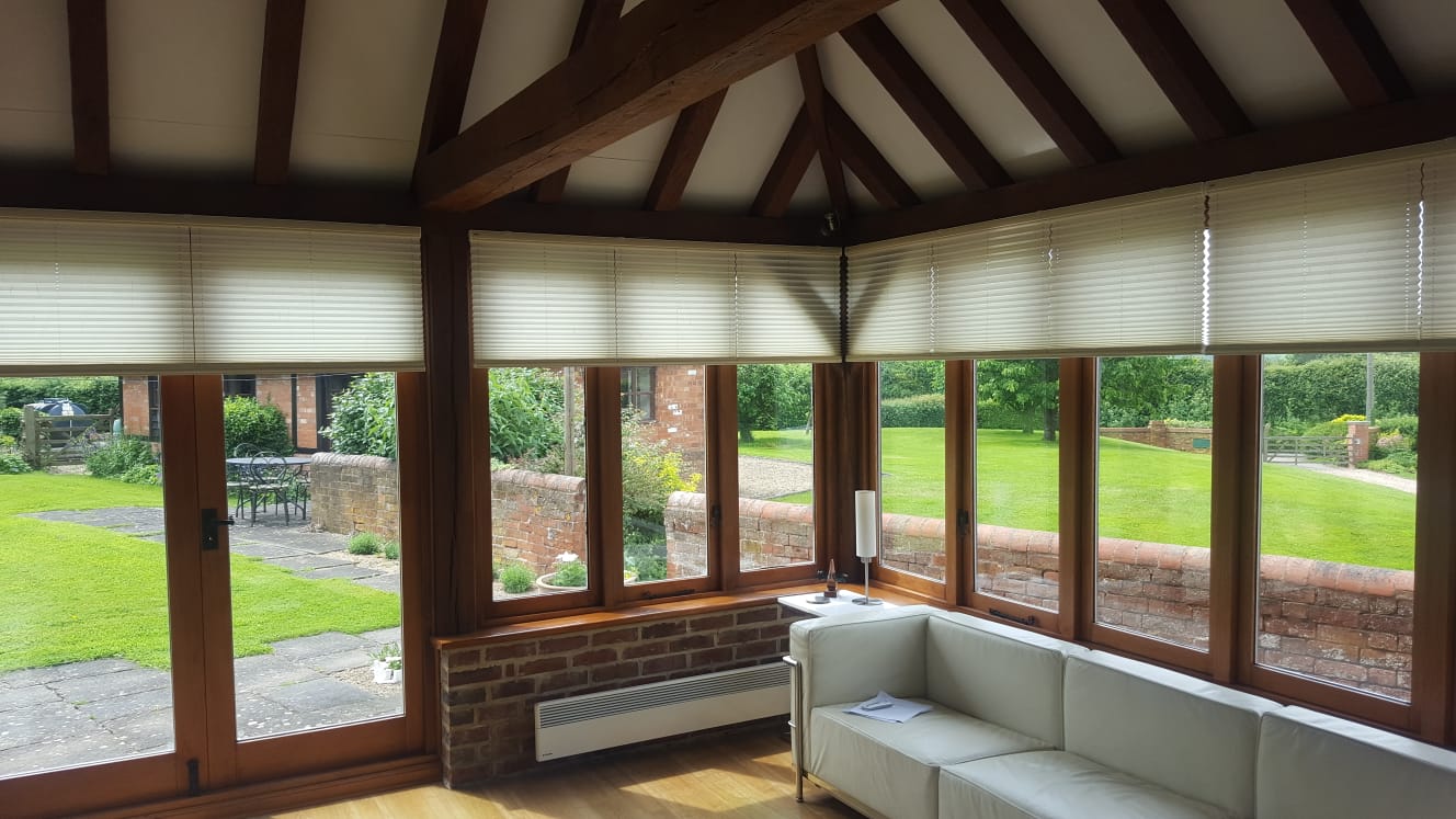 Pleated Conservatory Blinds Appeal Home Shading