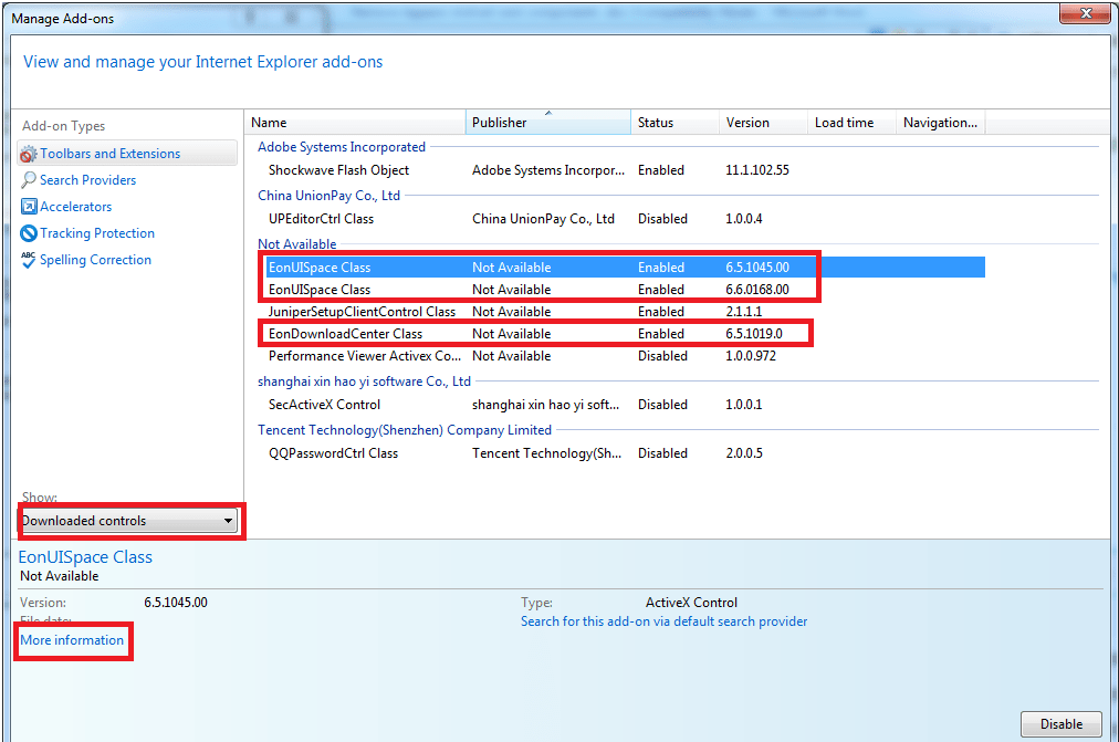 The steps to remove the Appeon ActiveX and the components from