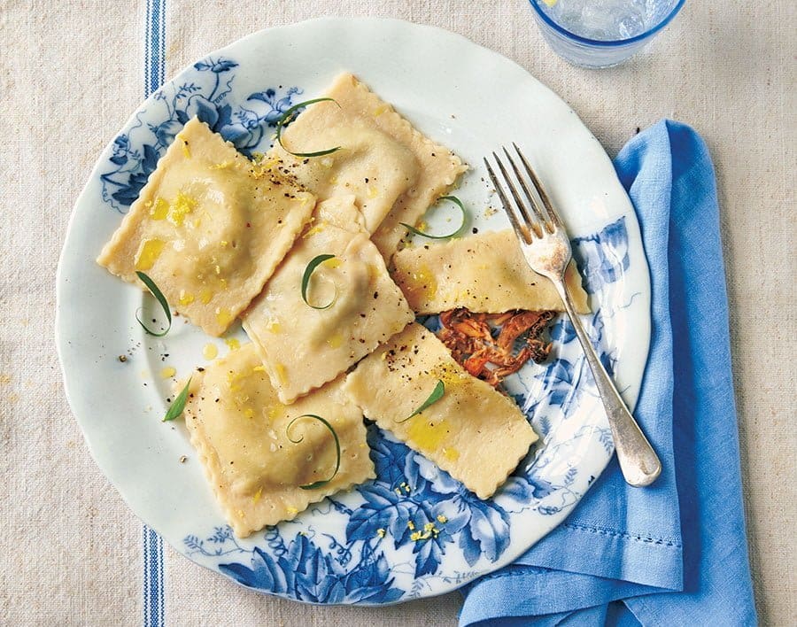 Pulled rabbit and morel ravioli appetite magazine