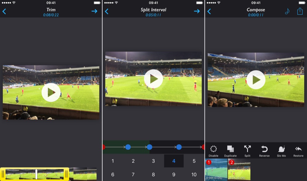Reverse Cut VideoEditor für das iPhone