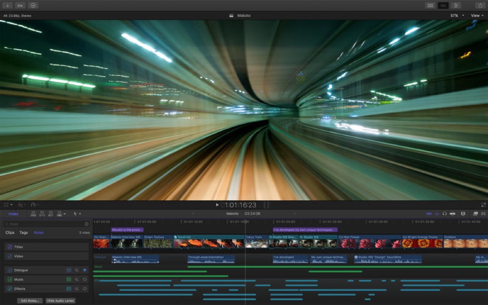 Final Cut Pro X Großes Update bringt Touch BarIntegration