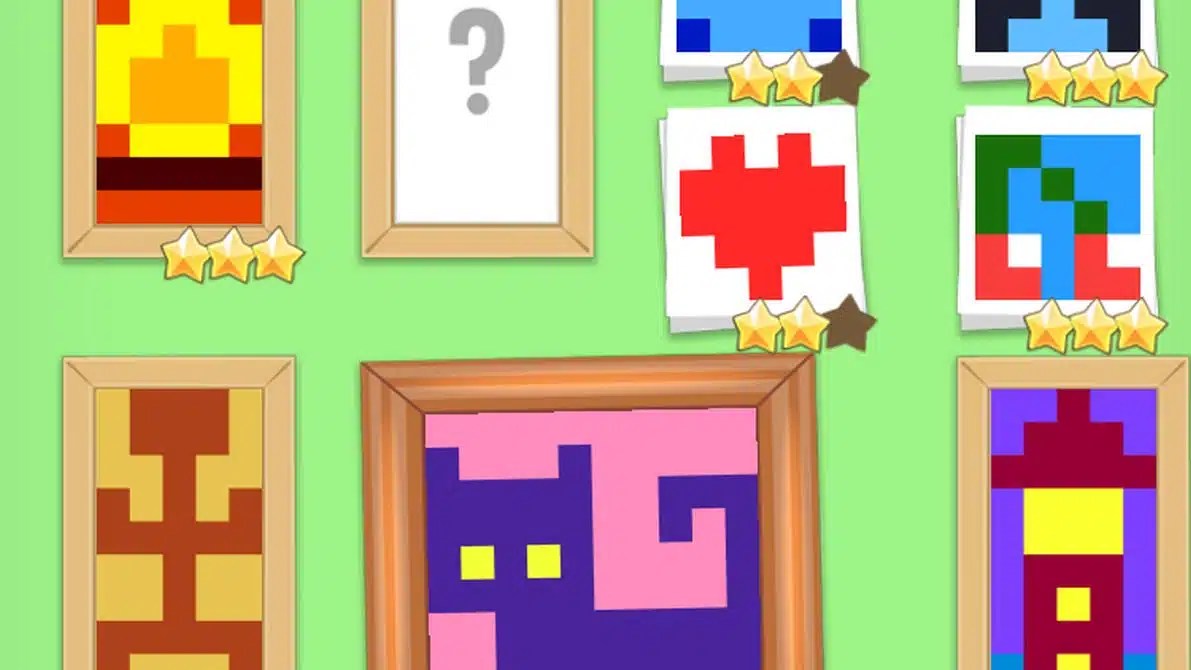 Spieletipp Hungry Cat Picross Malende Katzen mit bunten Tatzen