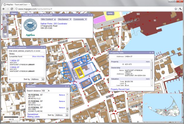 Town Of Nantucket Gis MapGeo, AppGeo's Newest Web Mapping Offering AppGeo