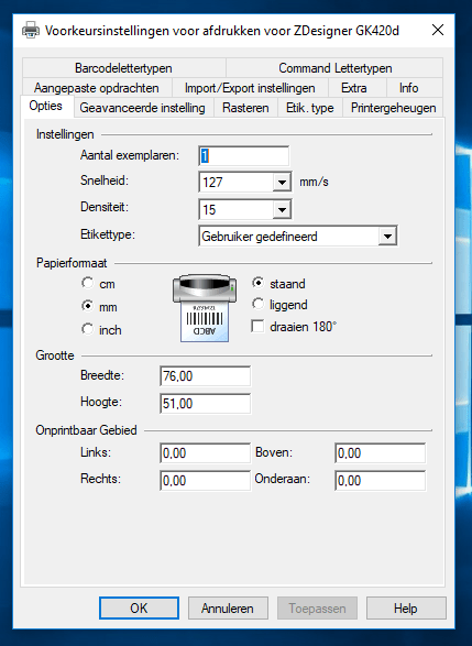 Zebra Gk420D Instellen Op Windows | Apphoreca