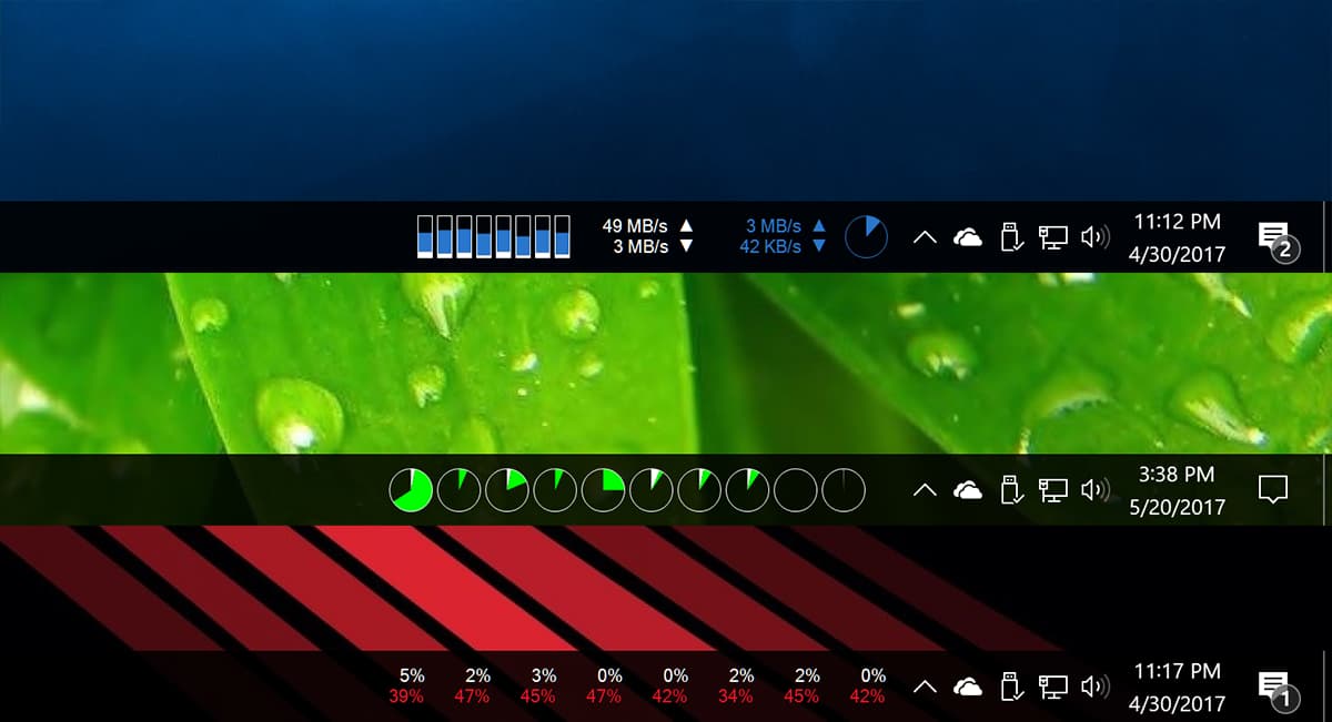 XMeters 任务栏里的系统信息实时监控工具[Windows] 小众软件