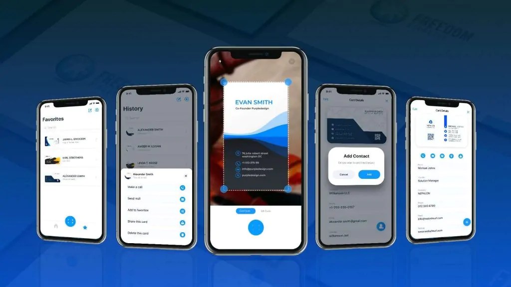 Best business card Scanner HD for iPhone to share corporate credentials