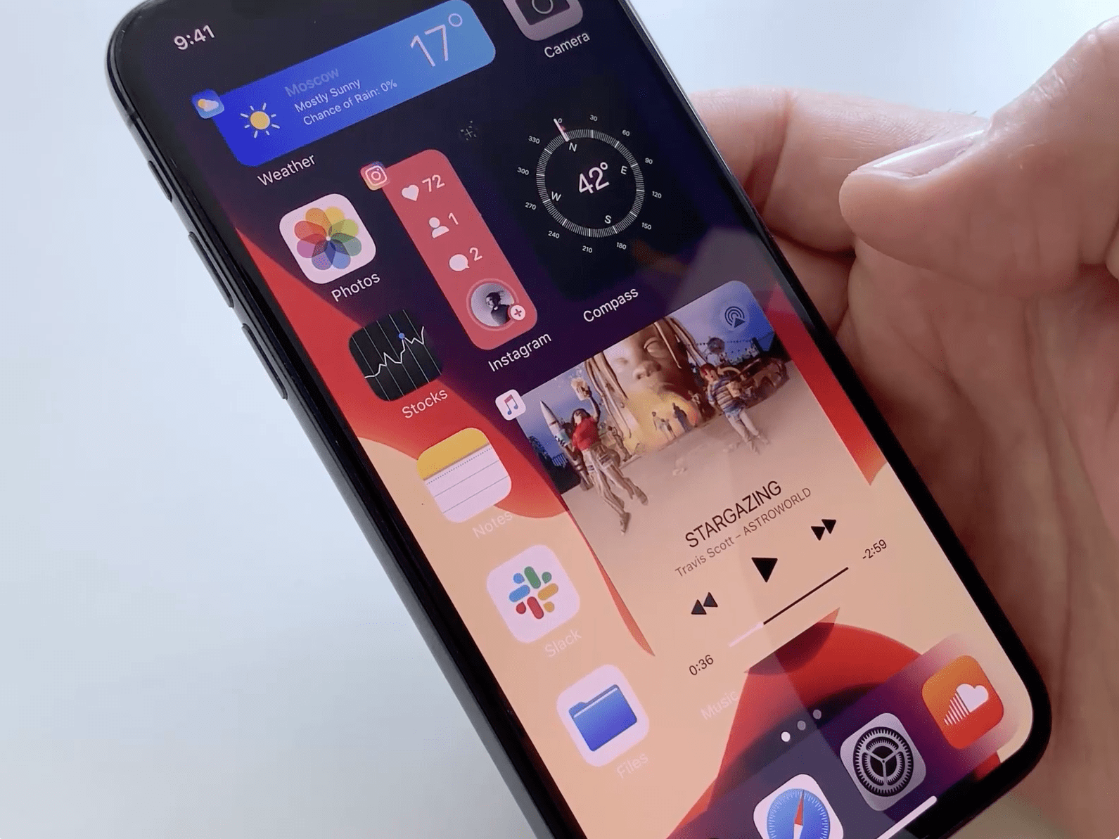 مفهوم تصوري لـ iOS 14 لما ستبدو عليه الويدجيت widget على