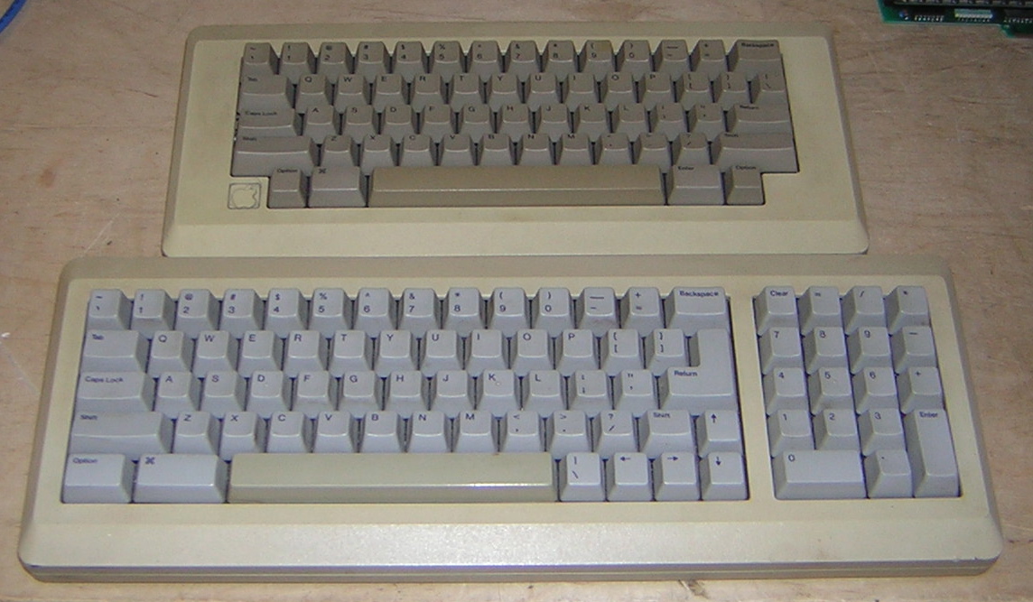 Apple Macintosh Keyboard (M0110) and Macintosh Plus Keyboard (M0110A