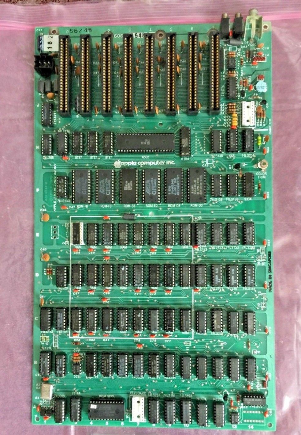 Apple II Plus Motherboards 48K, Rev D, Tested, Working Applefritter