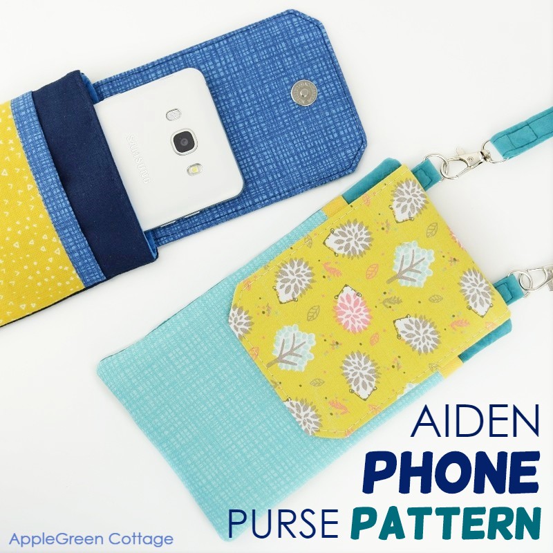 Aiden Crossbody Cell Phone Purse Pattern - New! - AppleGreen Cottage