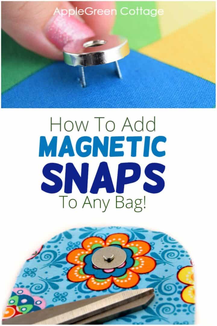 How To Attach Snaps To a Bag AppleGreen Cottage