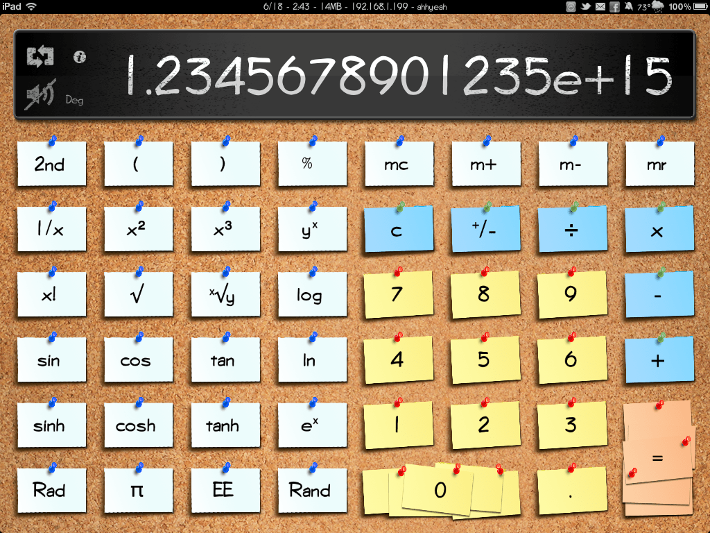 Calculator for iPad