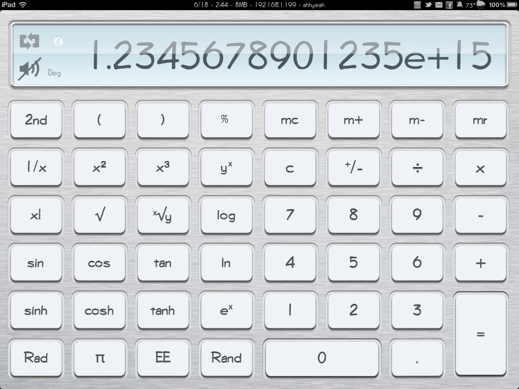 Calculator for iPad