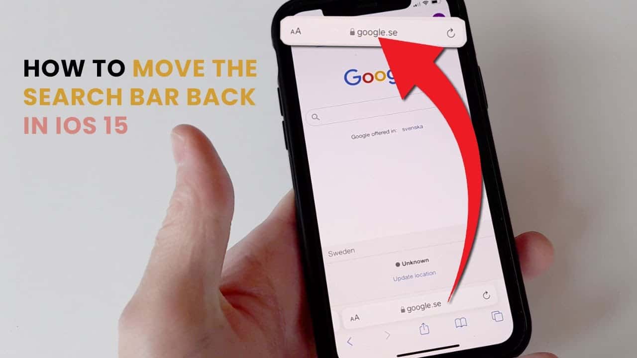 √ How to Move Search Bar on iPhone