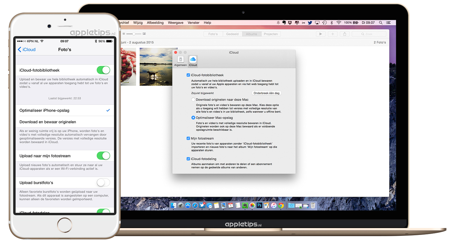 Foto's verwijderen van iPhone of Mac, niet in iCloud-fotobibliotheek - appletips