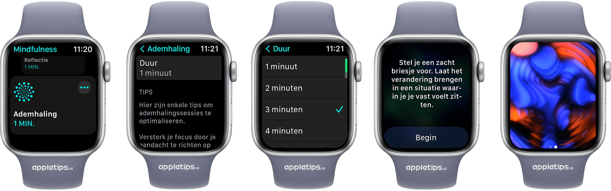 Apple Watch Mindfulness application 