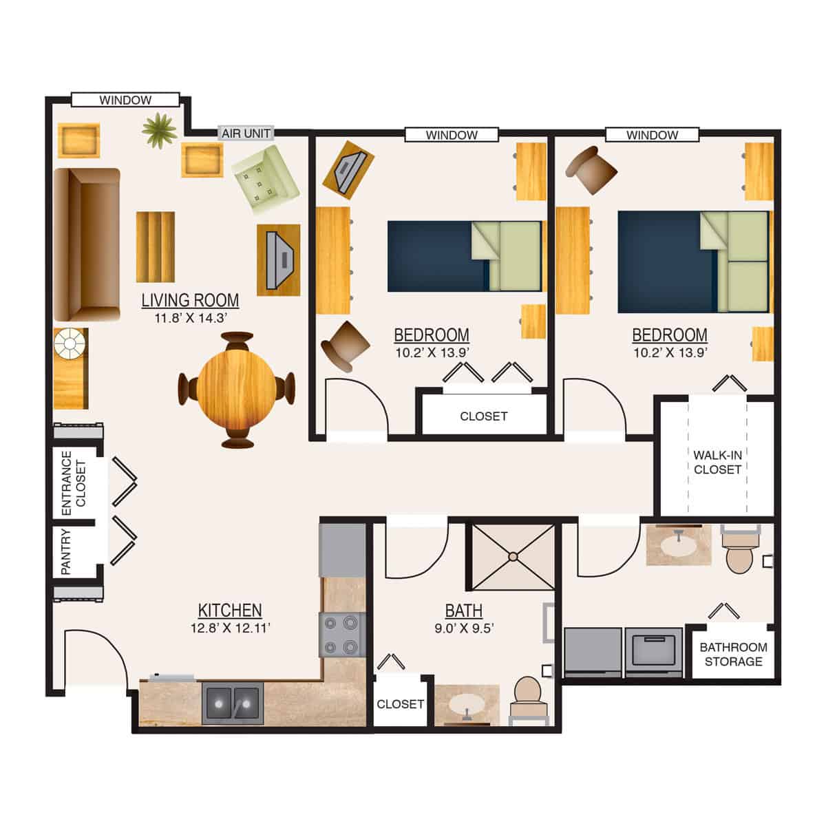 Retirement Home Floor Plans, Assisted Living Floor Plans Appleton