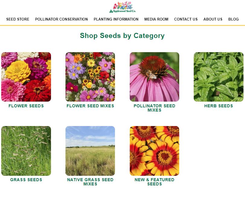 Browsing Our Online Store Applewood Seed Company