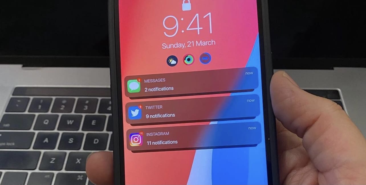 iOS 15 NUOVO DESIGN alle NOTIFICHE