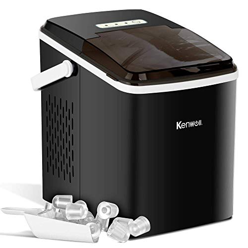 Kenwell Portable Ice Maker, Countertop Ice Machine with Selfclean