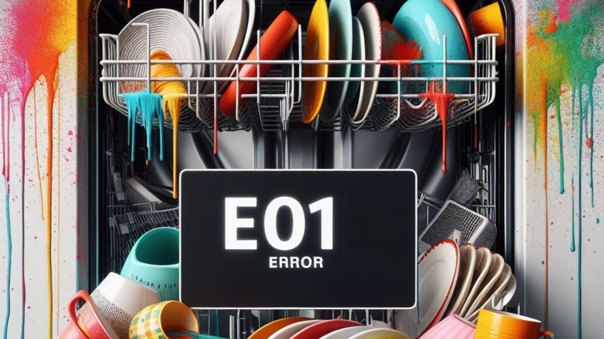 How to clear the E01 error on a Bosch dishwasher