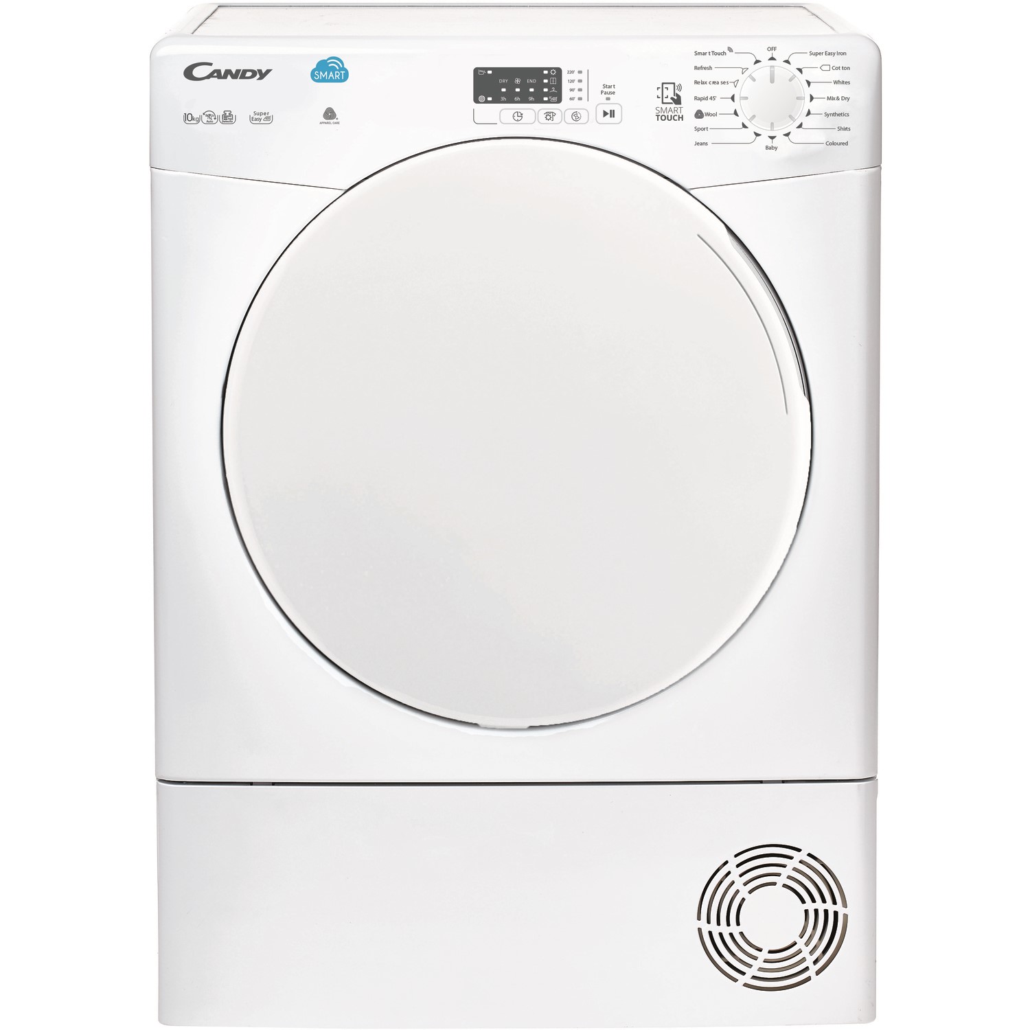 Candy CSC10LF80 10kg Freestanding Condenser Tumble Dryer White