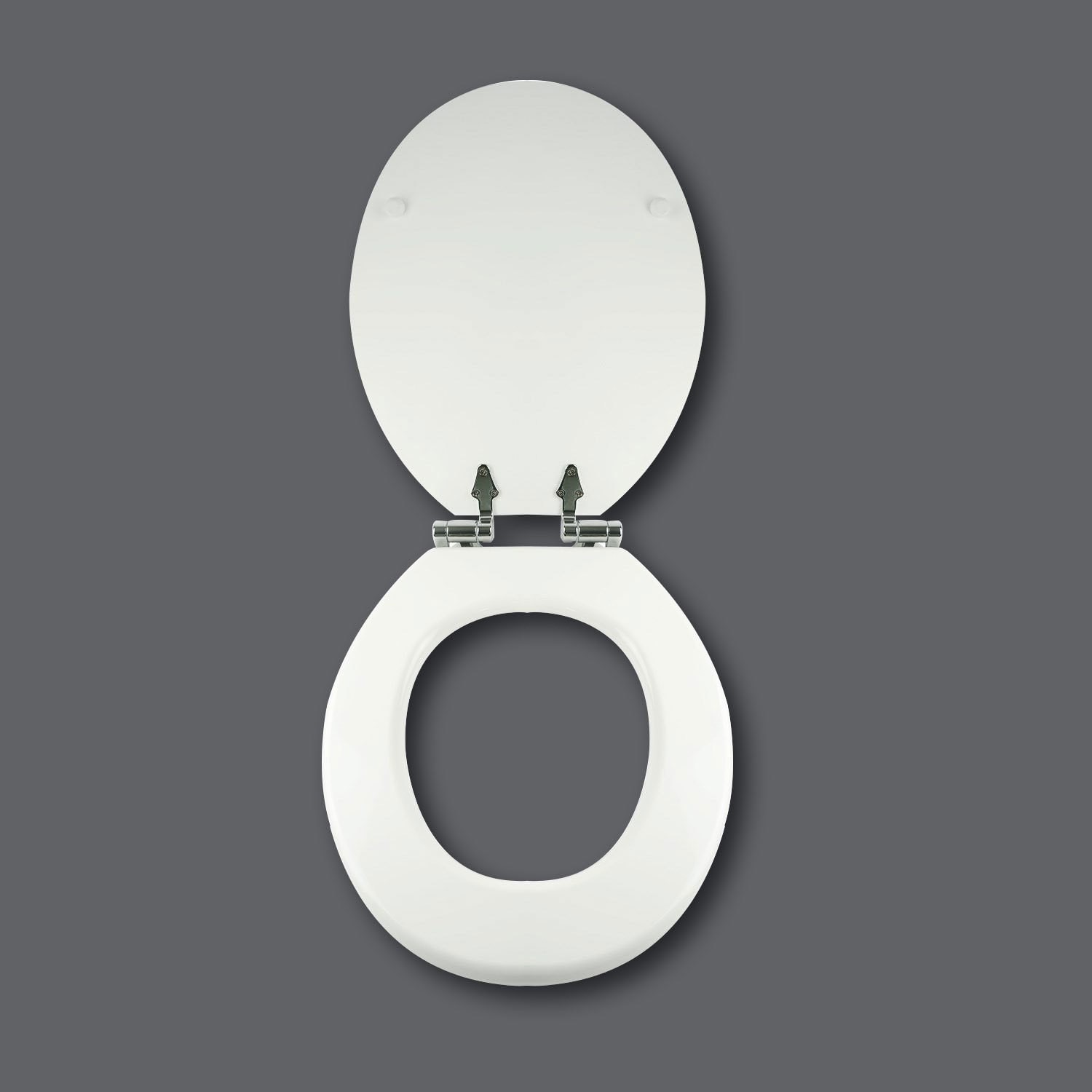 Soft Close Toilet Seat in White with Chrome Hinges SEAWHT Appliances