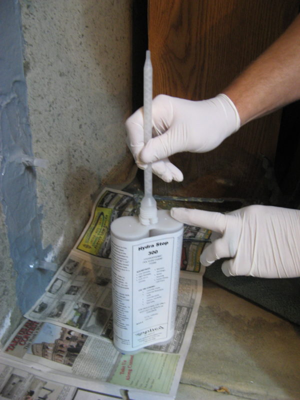 Polyurethane Concrete Foundation & Crack Repair Materials Applied