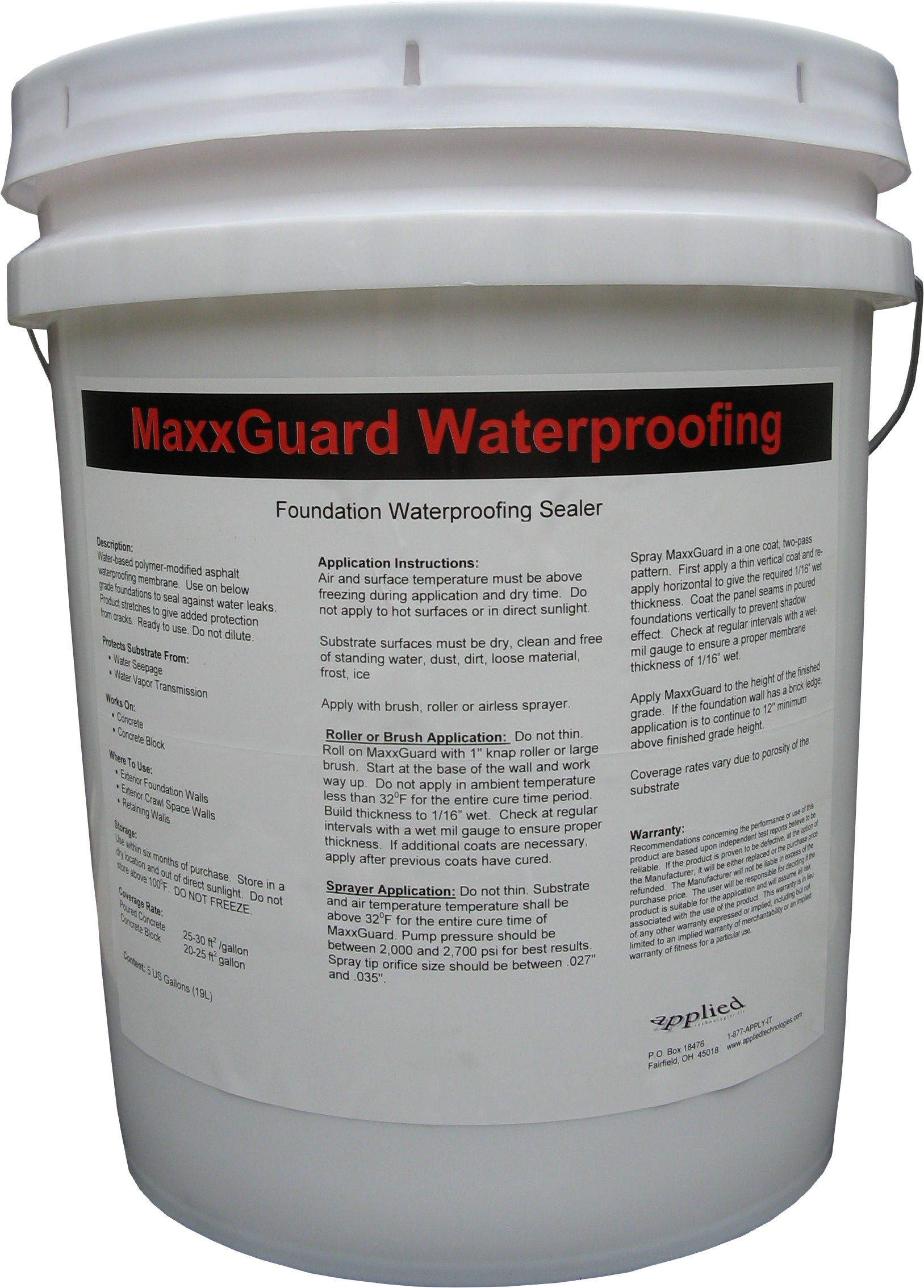 MaxxGuard Foundation Waterproofing Membrane Applied Technologies