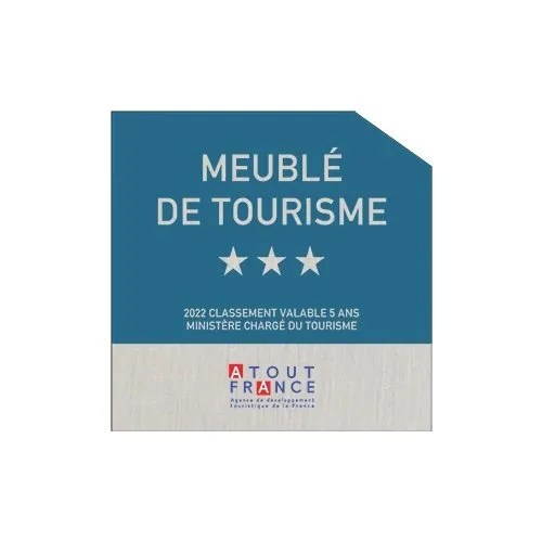 PLAQUE CLASSEMENT MEUBLÉ DE TOURISME 3* PANONCEAU CLASSEMENT MEUBLÉ DE