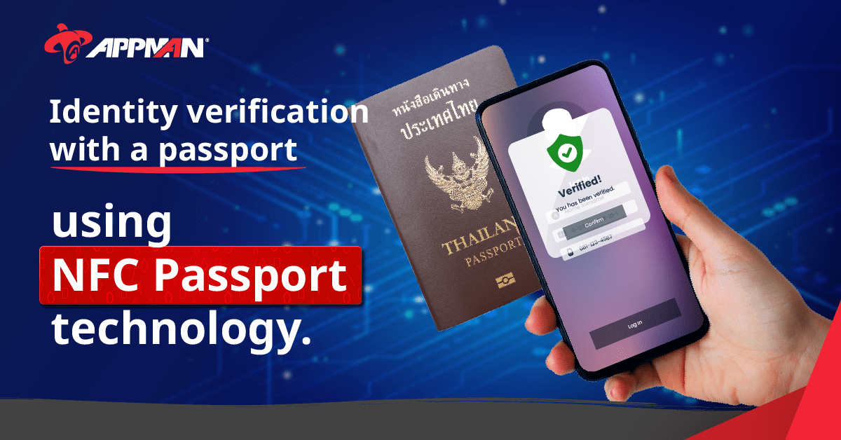 Identity verification with a passport using NFC Passport technology
