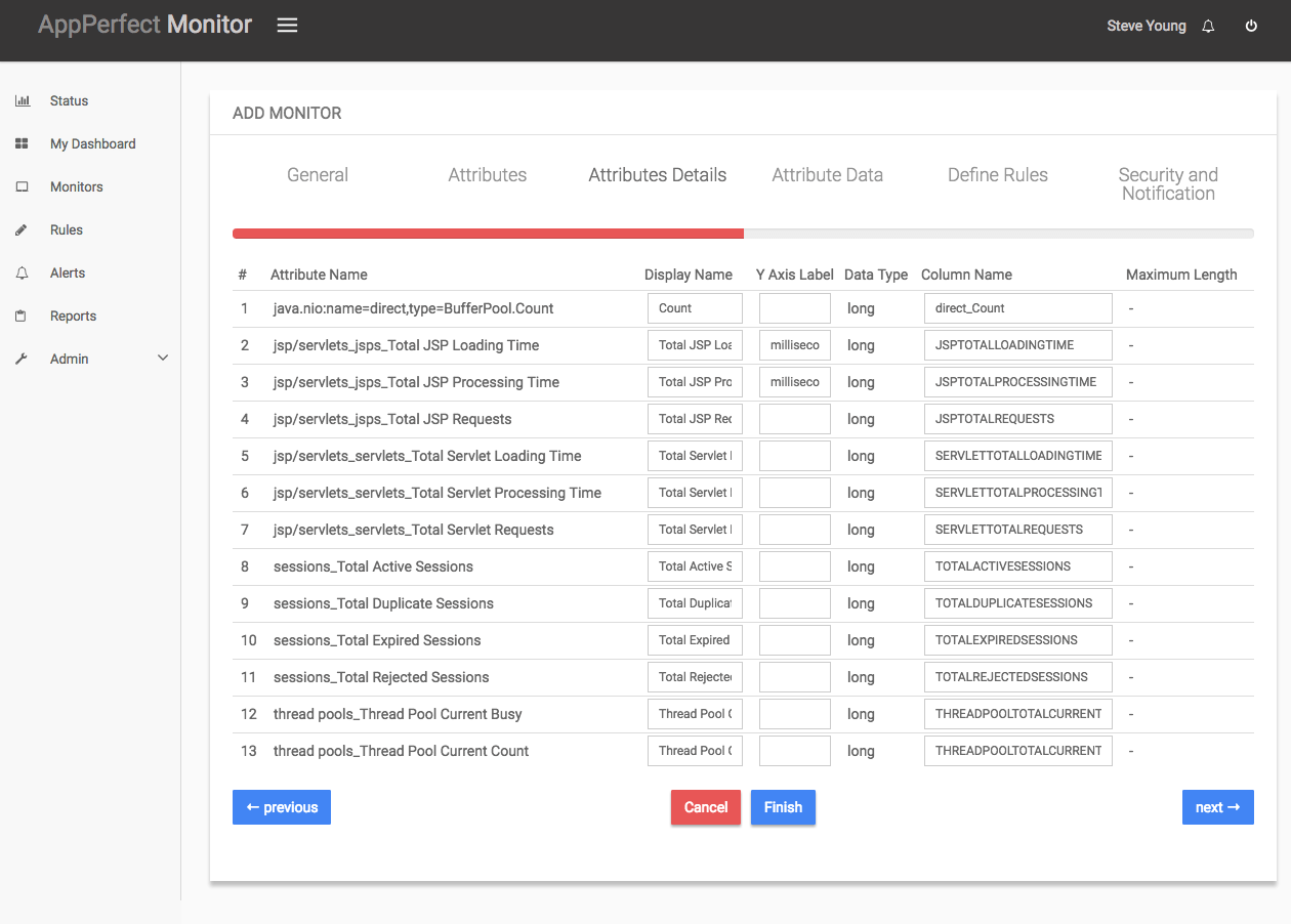 Apache Tomcat Application Server Monitoring AppPerfect