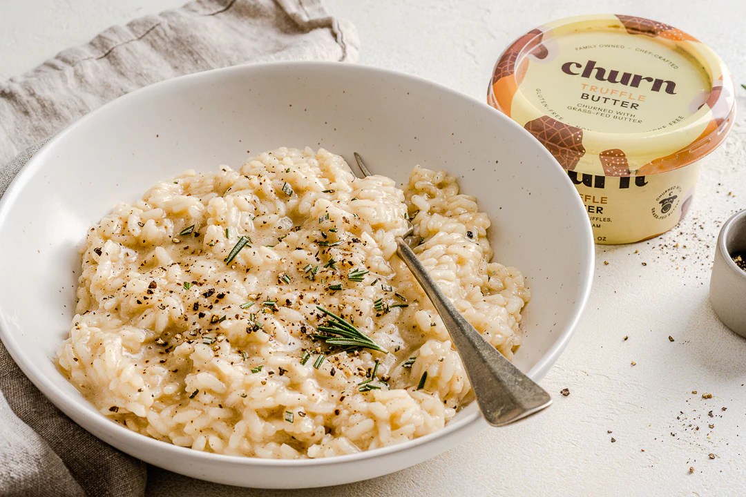 Podcast Guest Recipes Michael Tashman’s Risotto with Truffle Butter