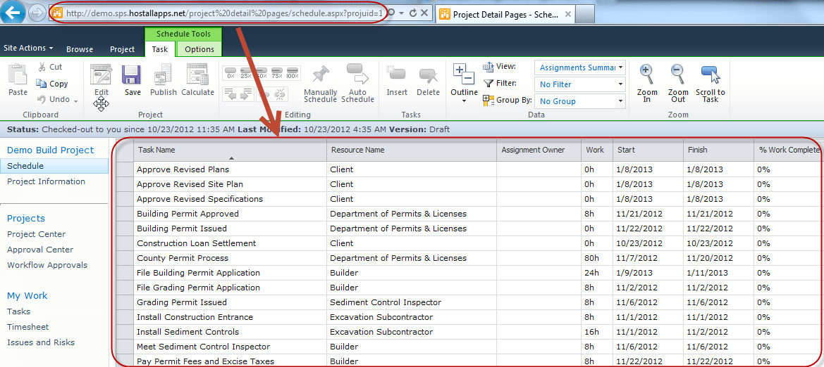 Project Server 2010